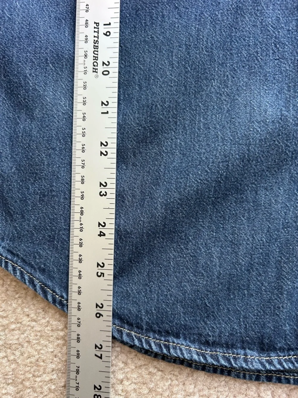 Levi's Denim Western Long Sleeve Snap Button Shirt